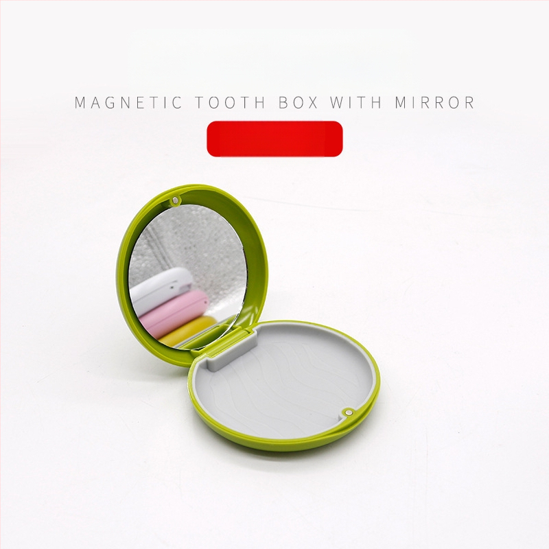 Kaasaskantav magnetiliselt imav hammaste hoiukarp Nähtamatute breketite hoiukarp Ortodontiliste breketite ortodontiline hoidikukarp