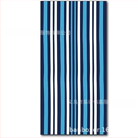 Karštas tarpvalstybinis mikropluošto rankšluostis, lengvas, be smėlio, su dryžuota serija, atspausdintas dvipusis aksominis paplūdimio rankšluostis, sugeriantis, greitai džiūstantis.