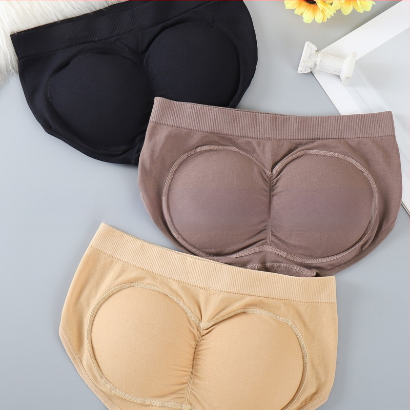 Tarpmiestiniai, labai elastingi, netikri sėdmenų pakėlimo kelnaitės su išimamu kempinėlės įklotu moterims, skirtos Barbės sėdmenų pakėlimo kelnaitės sėdmenims ir tarpkojui.