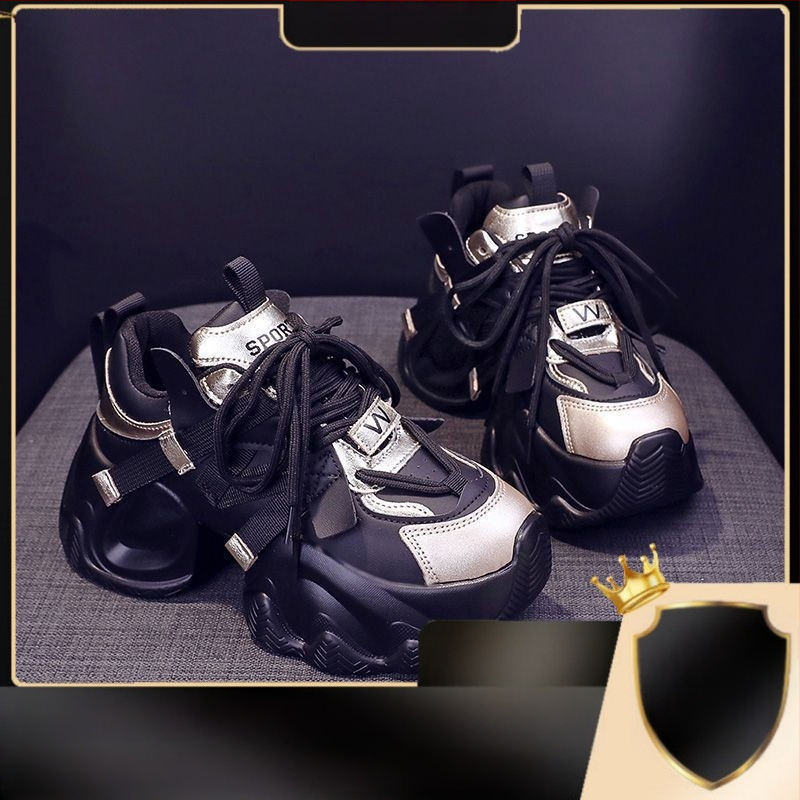 Interneto įžymybių tėčio batai moterims 2025 m. pavasariui ir rudeniui Nauji itin populiarūs batai storais padais Padidinti universalūs laisvalaikio sportiniai batai