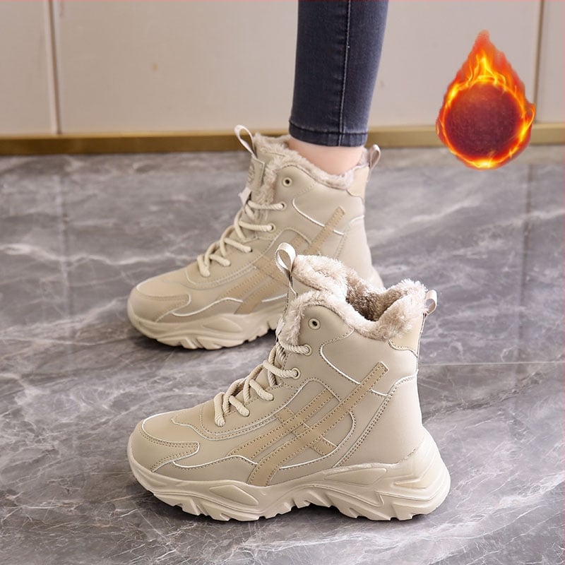 Teniși sport pentru femei, cu talpă groasă, de iarnă, pentru femei însărcinate, cu senzație de caca, pantofi mari din bumbac, mărimi mari de la 41 la 43