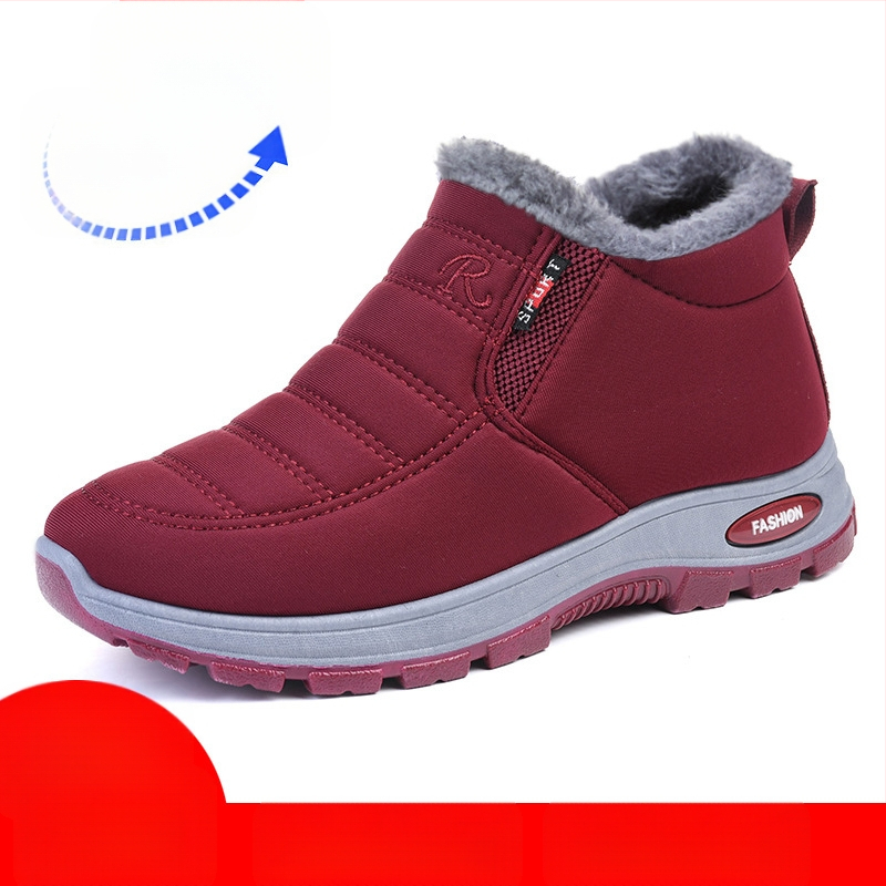Novi stil pamučnih cipela za par muškaraca i žena, tople čizme s flis podstavom iz starog Pekinga, ležerne pamučne čizme, prekogranične čizme za snijeg za žene