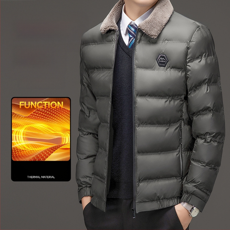 Pamučna odjeća Modna pamučna odjeća za srednje i starije osobe 2024. Novi stil tatine odjeće Muška pamučna jakna Topla poslovna vjetrootporna Khachi