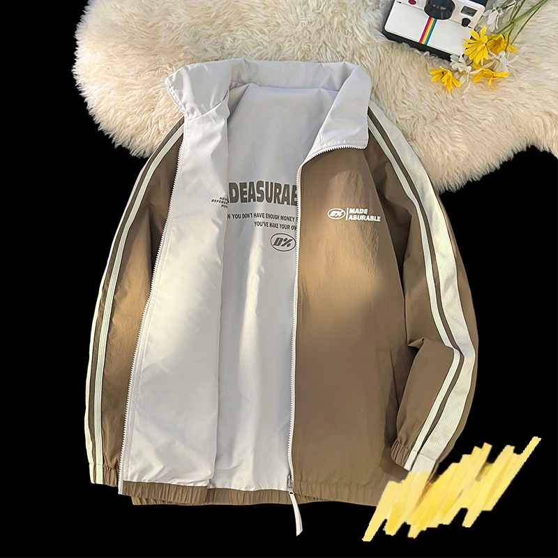 NASA madingas dvipusis ėriuko odos švarkas vyrams ir moterims rudens ir žiemos vilnos pamušalu, sustorinta šilta laisvalaikio apykakle, didmeninė prekyba