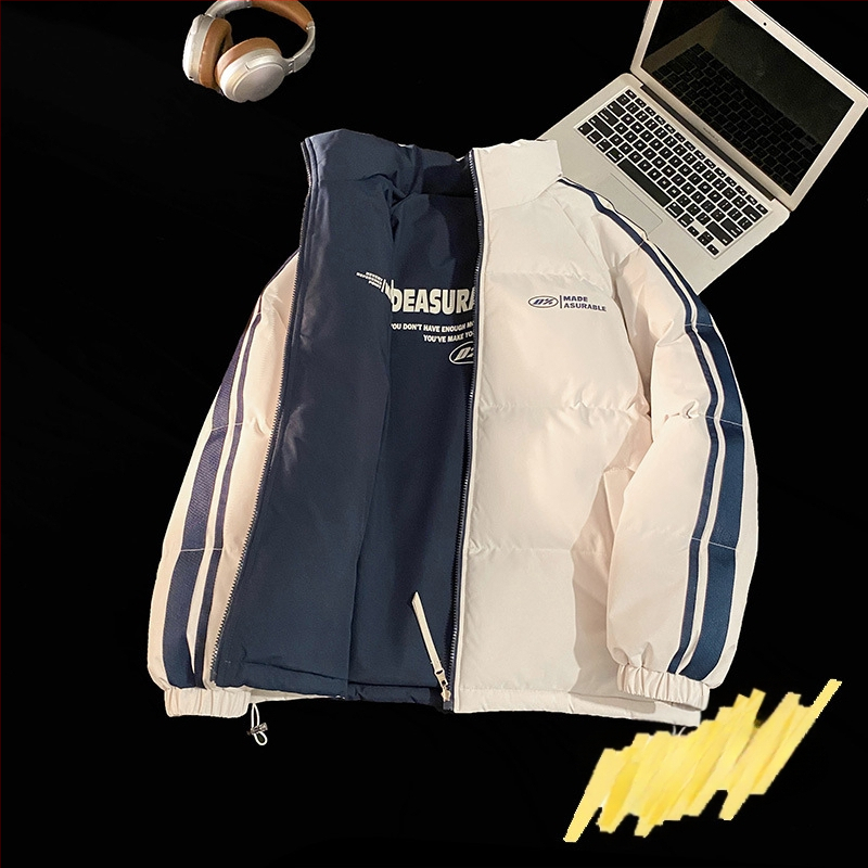 NASA madingas dvipusis ėriuko odos švarkas vyrams ir moterims rudens ir žiemos vilnos pamušalu, sustorinta šilta laisvalaikio apykakle, didmeninė prekyba