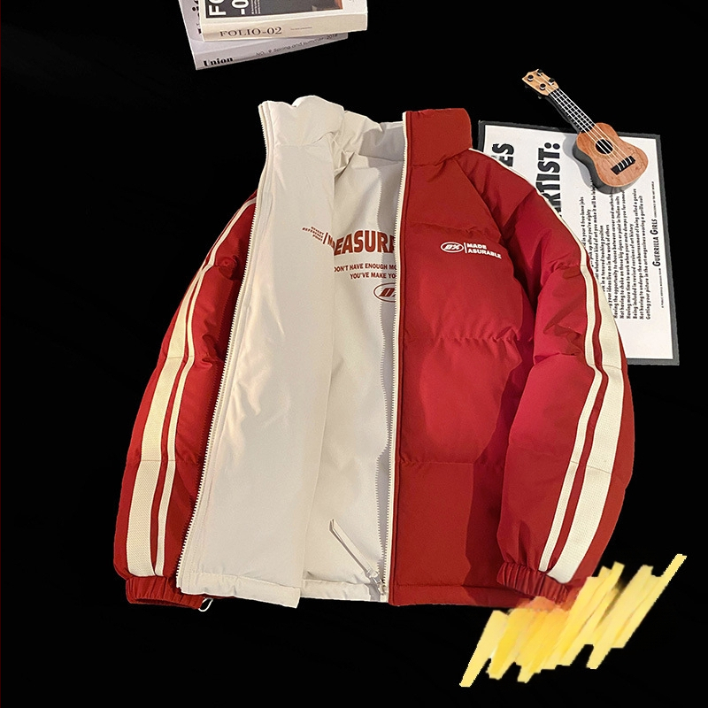 NASA madingas dvipusis ėriuko odos švarkas vyrams ir moterims rudens ir žiemos vilnos pamušalu, sustorinta šilta laisvalaikio apykakle, didmeninė prekyba