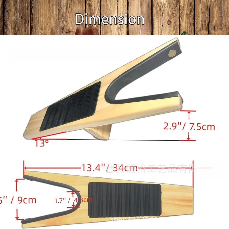 Дървена неогъваща се дъска за сваляне на обувки тип „мартин“ за бременни жени и хора с наднормено тегло, помощен инструмент за обувки от масивна дървесина, който не наранява.