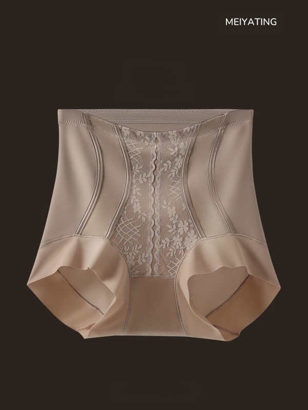 Kergelt survestatud kõrge vöökohaga nikerduspüksid kõhu toonimiseks ja puusa tõstmiseks keha salendav 10A antibakteriaalne mooruspuu siidist alumine jalgevahe naiste aluspesu vormimine