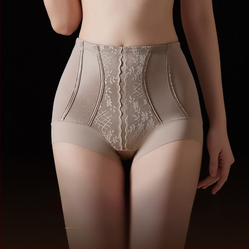 Kergelt survestatud kõrge vöökohaga nikerduspüksid kõhu toonimiseks ja puusa tõstmiseks keha salendav 10A antibakteriaalne mooruspuu siidist alumine jalgevahe naiste aluspesu vormimine