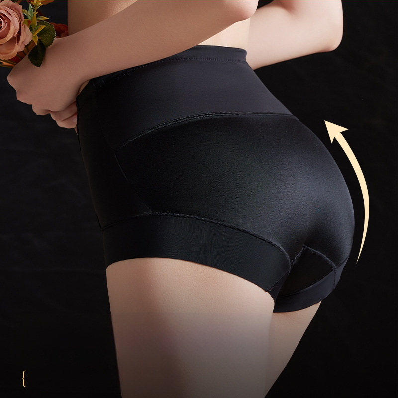 Kergelt survestatud kõrge vöökohaga nikerduspüksid kõhu toonimiseks ja puusa tõstmiseks keha salendav 10A antibakteriaalne mooruspuu siidist alumine jalgevahe naiste aluspesu vormimine