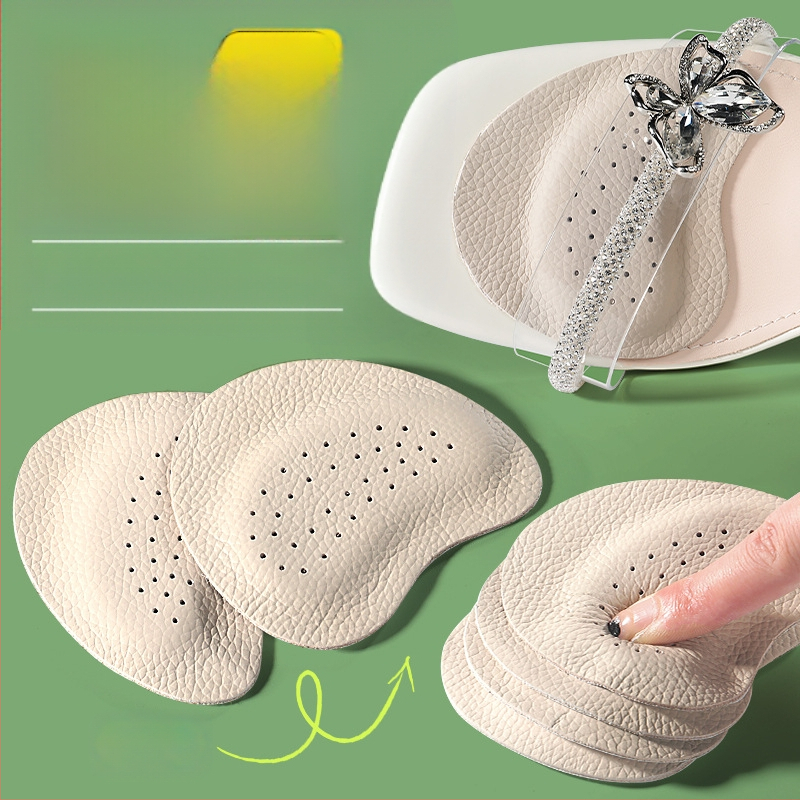 Sandaalid Libisemisvastane padi Naiste kõrged kontsad Sandaalid Esijala padi Valuvastane Higistamine Libisemisvastane Suuruse vähendatud isekleepuv loomanahast poolsuuruses padi Suvine