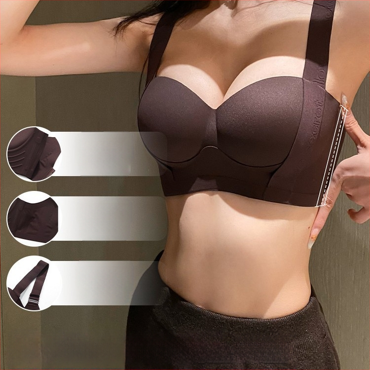 Naiste aluspesu, väikese rinnakorviga push-up rinnahoidja, suure rinnakorviga lõtvumisvastane, kokkuvolditud rindadega reguleeritav, terasest rõngastega, jälgi jätmata rinnahoidja