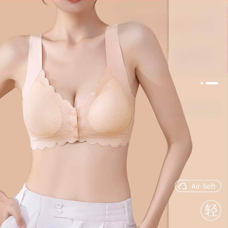 Jäljeta eest avatud pandlaga aluspesu naistele suur rind väike kogumisrõngas mugav rindade sulgemine longusvastane pitsist magamisrinnahoidja imetamiseks