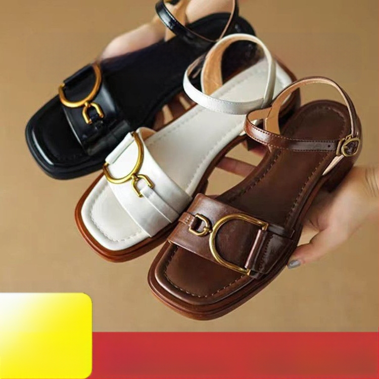 Väliskaubanduse piiriülesed platvormsandaalid naiste suvised šikid küberkuulsuste sandaalid ja sussid 2025. aasta uued saabumised moodsed universaalsed pealisrõivad ühesõnaline vöö