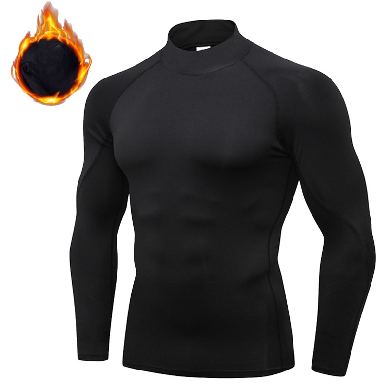 Meeste sügis- ja talvespordibody, kõrge kaelusega, pikkade varrukatega, sametist, soe, elastne, kiiresti kuivav, jooksualusriietus