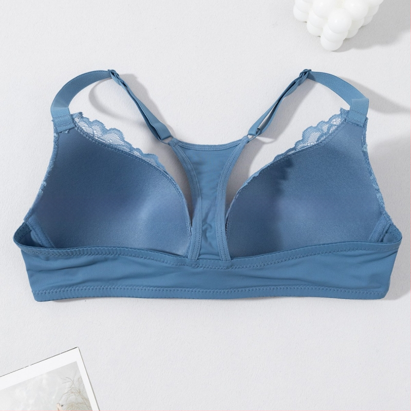 Producător specializat în sutien transfrontalier en-gros, european și american, popular, confortabil, cu inel de oțel, sexy, din dantelă franceză, cu nasturi frontali, frumos la spate