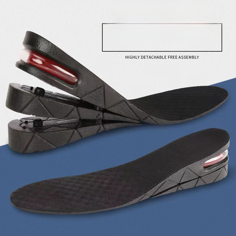 Vyriški ir moteriški vidiniai paaukštinamieji vidpadžiai, sportiniai smūgius sugeriantys nematomos oro pagalvės paaukštinamieji įdėklai, pilna pagalvėlė, daugiasluoksnė nuimama puspagalvė