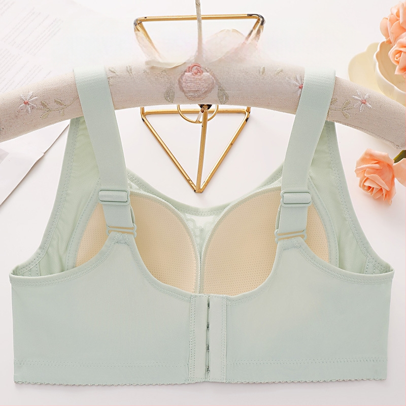 Διασυνοριακό Νέο plus size Άνετο, Αναπνεύσιμο, Ελαφρύ Εσώρουχο χωρίς Σωλήνες, Χωρίς Ατσάλινο Δαχτυλίδι, Συσπειρώνοντας Όμορφη Πλάτη, Σουτιέν με Δαχτυλίδι από Μη Ατσάλι