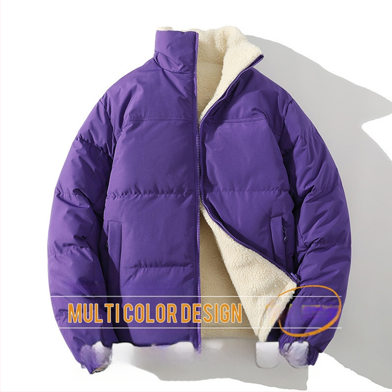 [Двустранно носене] Зимно ново японско двустранно носене, памучно подплатено палто от агнешка вълна за тийнейджъри, модерно марково памучно подплатено палто за тийнейджъри, дейности на открито