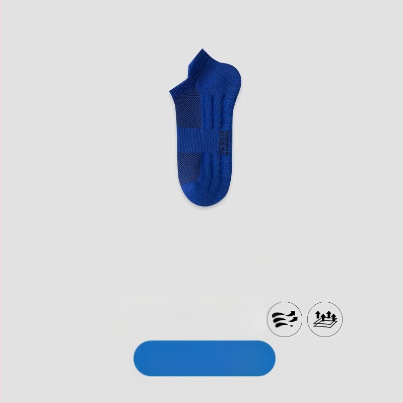 Чорапи Zhuji, мъжки къси летни тънки памучни дезодоранти, абсорбиращи потта, спортни момчета, летни черно-бели, къси тръбички