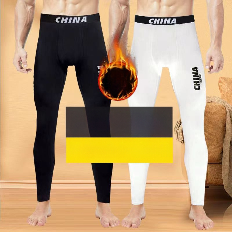 Soojad püksid meestele talvised fliisvoodriga paksendatud teismeliste pluss-suuruses poiste de Velvet meeste pikad püksid kitsad aluspüksid