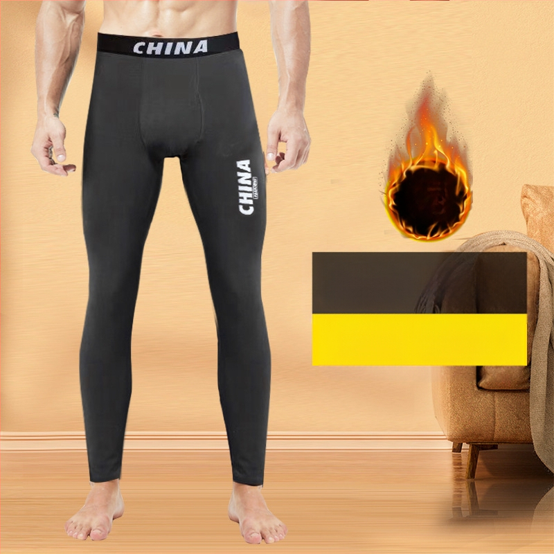 Soojad püksid meestele talvised fliisvoodriga paksendatud teismeliste pluss-suuruses poiste de Velvet meeste pikad püksid kitsad aluspüksid