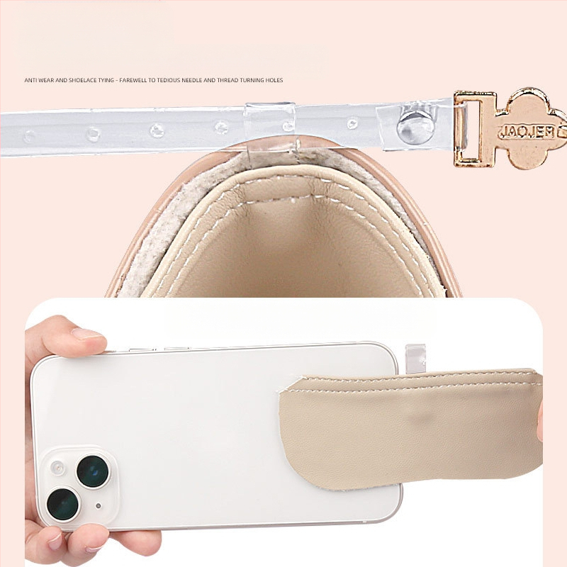 Keturių lapų dobilų „Daisy“ aukštakulniai aulinukai su vieno žodžio raišteliais, reguliuojamas suvarstomas dirželis be montavimo, apsaugantis kulną nuo kritimo