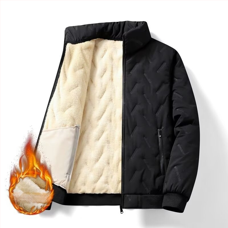 Rudens ir žiemos reljefinė medvilninė liemenė vyriška rudens ir žiemos madinga šilta paminkštinta liemenė, aksominis paltas, didmeninė prekyba