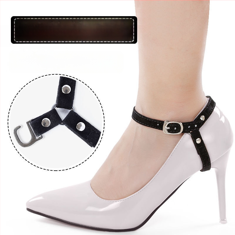 Nematomas permatomas aukštakulnių batelių dirželis neslystantis dirželis sagtimi, tingus batų raišteliai, neslystantys kulno raišteliai moterims