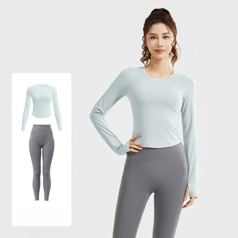 Juyitang uus alasti õhuke joogaülikond õhuke elastne hingav fitness jooksmiseks vaba aja veetmiseks mõeldud fitnessülikond