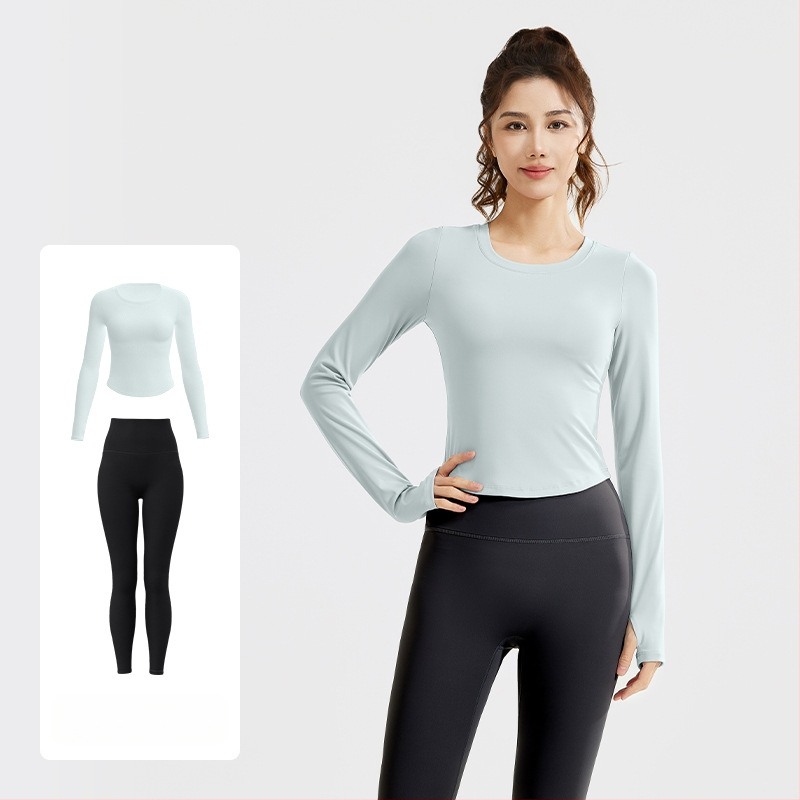 Juyitang uus alasti õhuke joogaülikond õhuke elastne hingav fitness jooksmiseks vaba aja veetmiseks mõeldud fitnessülikond