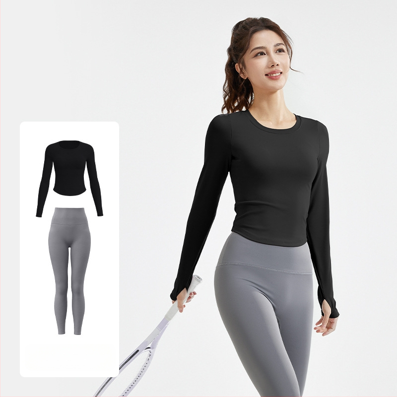 Juyitang uus alasti õhuke joogaülikond õhuke elastne hingav fitness jooksmiseks vaba aja veetmiseks mõeldud fitnessülikond