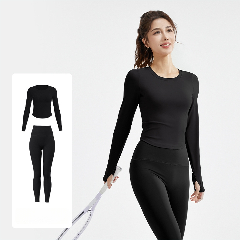 Juyitang uus alasti õhuke joogaülikond õhuke elastne hingav fitness jooksmiseks vaba aja veetmiseks mõeldud fitnessülikond