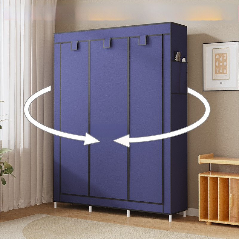 Lõuna-Ameerika enimmüüdud multifunktsionaalne tolmukindel riidest riidekapp kodu magamistoa riidekapp isetegemise kokkupanekuks hoiukapp hoiustamiseks