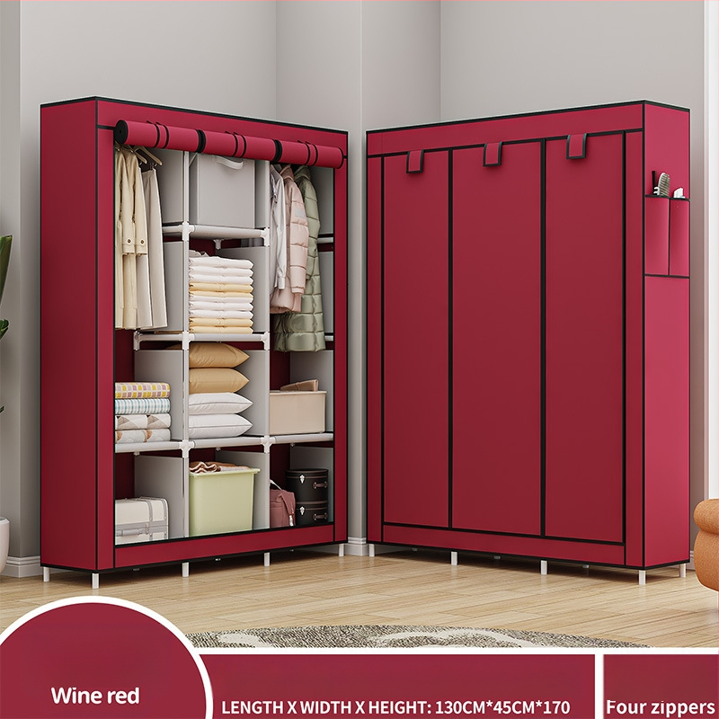 Lõuna-Ameerika enimmüüdud multifunktsionaalne tolmukindel riidest riidekapp kodu magamistoa riidekapp isetegemise kokkupanekuks hoiukapp hoiustamiseks