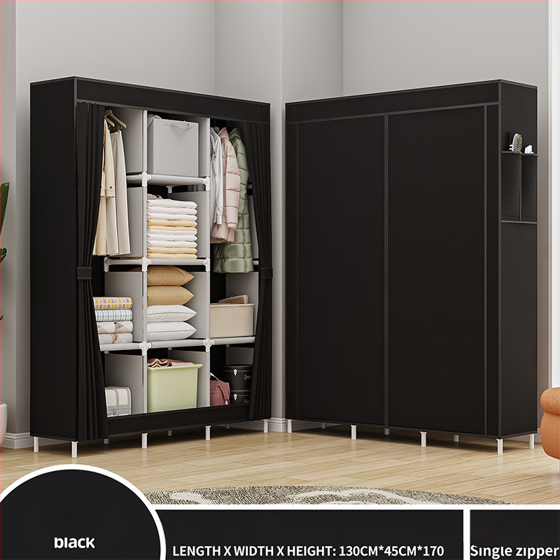 Lõuna-Ameerika enimmüüdud multifunktsionaalne tolmukindel riidest riidekapp kodu magamistoa riidekapp isetegemise kokkupanekuks hoiukapp hoiustamiseks