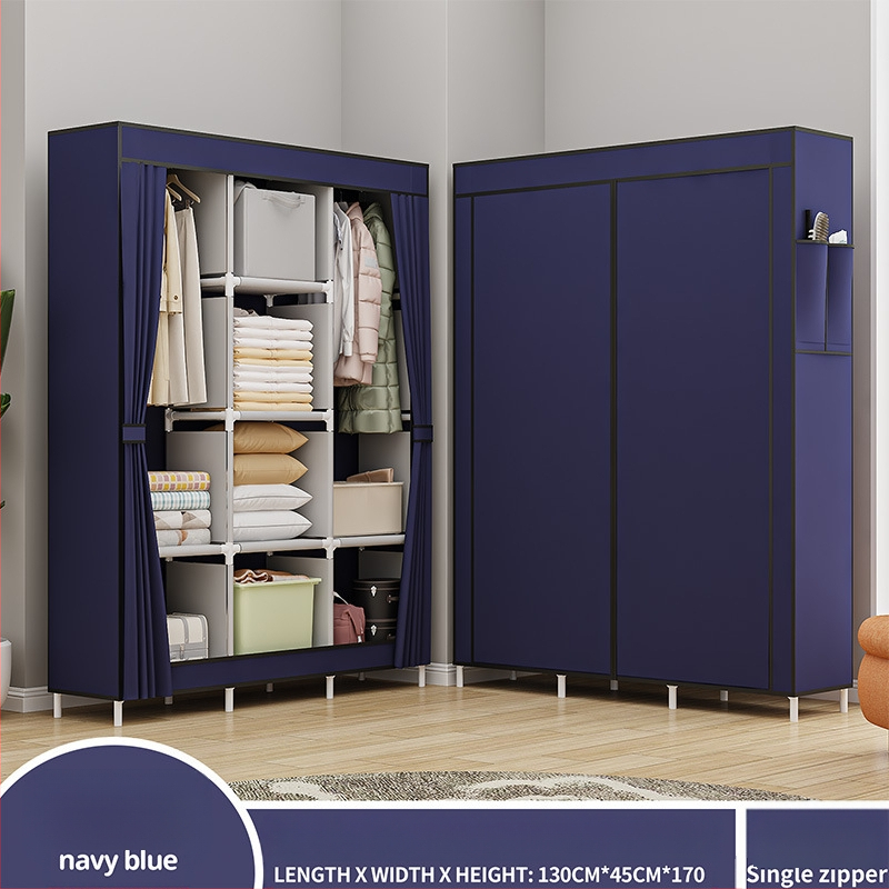 Lõuna-Ameerika enimmüüdud multifunktsionaalne tolmukindel riidest riidekapp kodu magamistoa riidekapp isetegemise kokkupanekuks hoiukapp hoiustamiseks