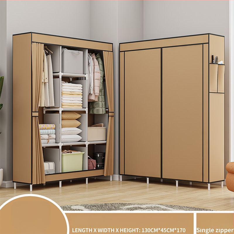 Lõuna-Ameerika enimmüüdud multifunktsionaalne tolmukindel riidest riidekapp kodu magamistoa riidekapp isetegemise kokkupanekuks hoiukapp hoiustamiseks