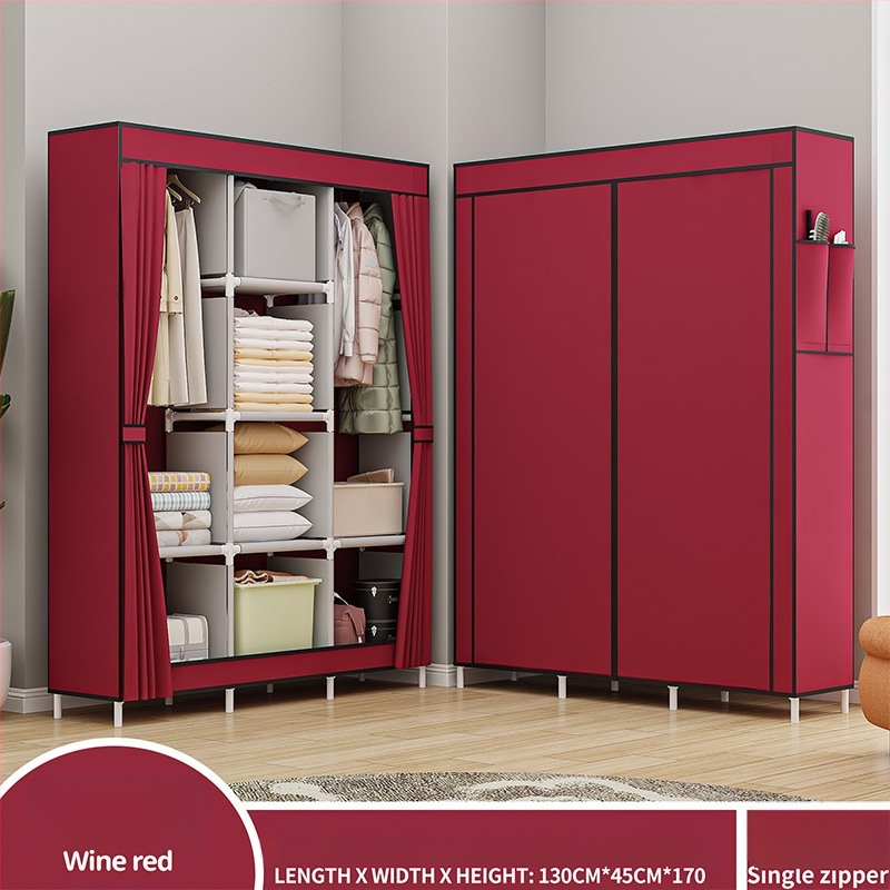 Lõuna-Ameerika enimmüüdud multifunktsionaalne tolmukindel riidest riidekapp kodu magamistoa riidekapp isetegemise kokkupanekuks hoiukapp hoiustamiseks