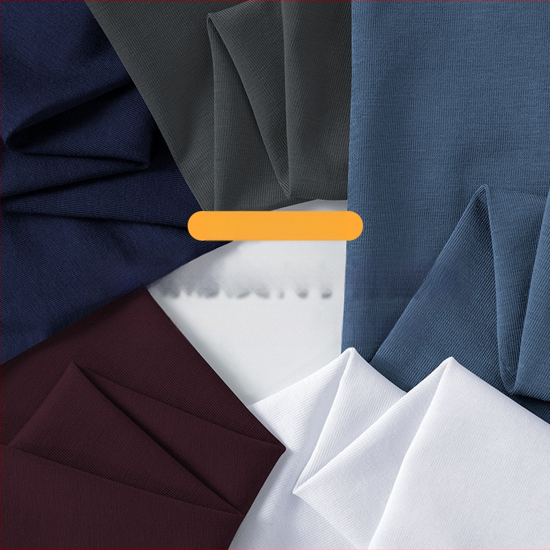 Muška majica dugih rukava s kratkim rukavima od modalnog materijala iz 50-ih, dolčevit, pristupačna luksuzna uska majica s unutarnjim dijelom, ležerna muška majica dugih rukava