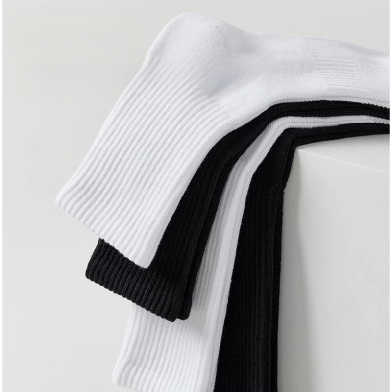 7 paari valgeid sokke, meeste poolsääreni ulatuvad sokid, naiste puhtast puuvillast higi imavad spordisokid, korvpallisokid, paksendatud rätikupõhjaga sukad