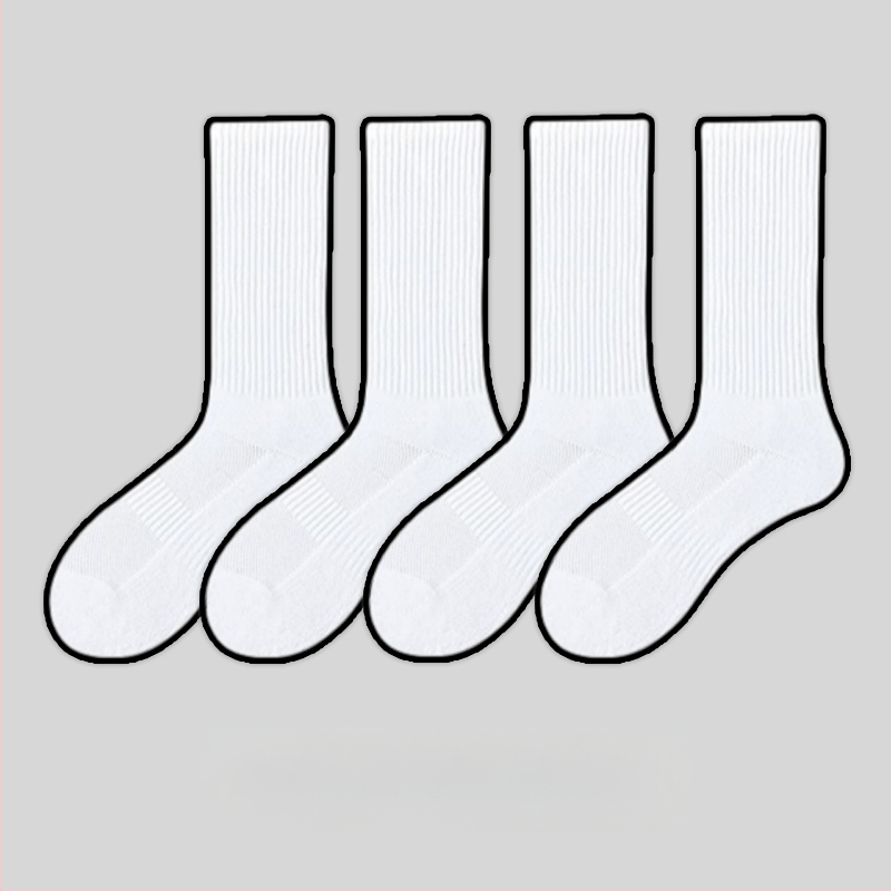 7 paari valgeid sokke, meeste poolsääreni ulatuvad sokid, naiste puhtast puuvillast higi imavad spordisokid, korvpallisokid, paksendatud rätikupõhjaga sukad