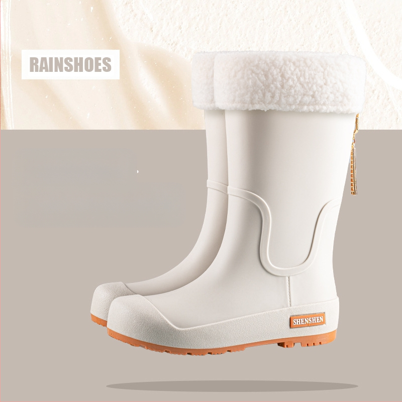 Mados tendencijos lietaus batai moterims vandeniui neslystantys aukšti vamzdžiai lietaus batai suaugusiems stovyklavimo darbui atsparūs guminiai batai ilgi vamzdžiai vandens batai