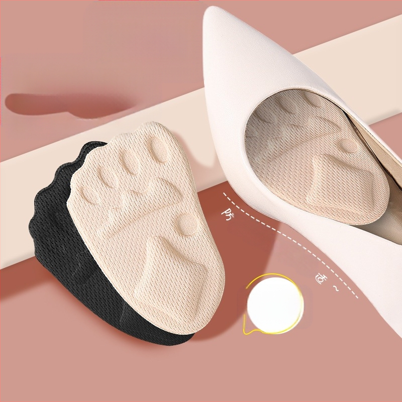 Kõrgete kontsade esijala padjad, naiste jalanõude sisetükid, jalanõu suuruse vähendajad, pehmed valuvastased jalanõud, poole suurusega padjad, libisemiskindlad spordijalanõude sisetükid