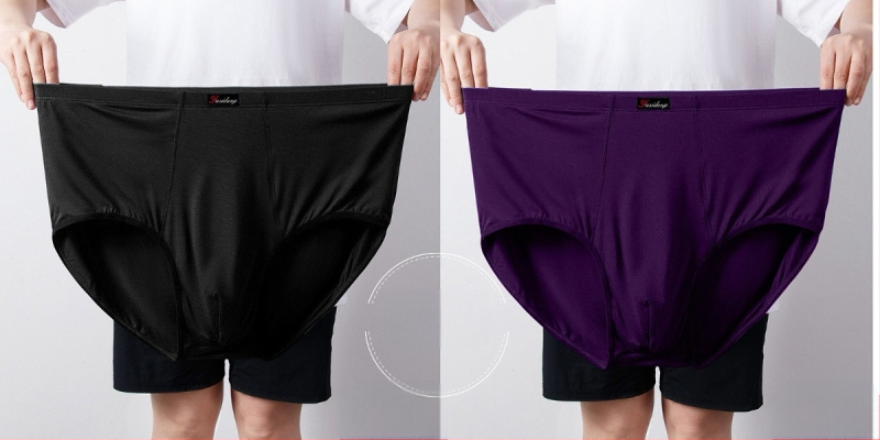 Ανδρικά Εσώρουχα Modal Σλιπ Ανδρικά Σλιπ με Ψηλή Μέση, Χαλαρά, Μεγάλα Μεγέθη 300 Jin