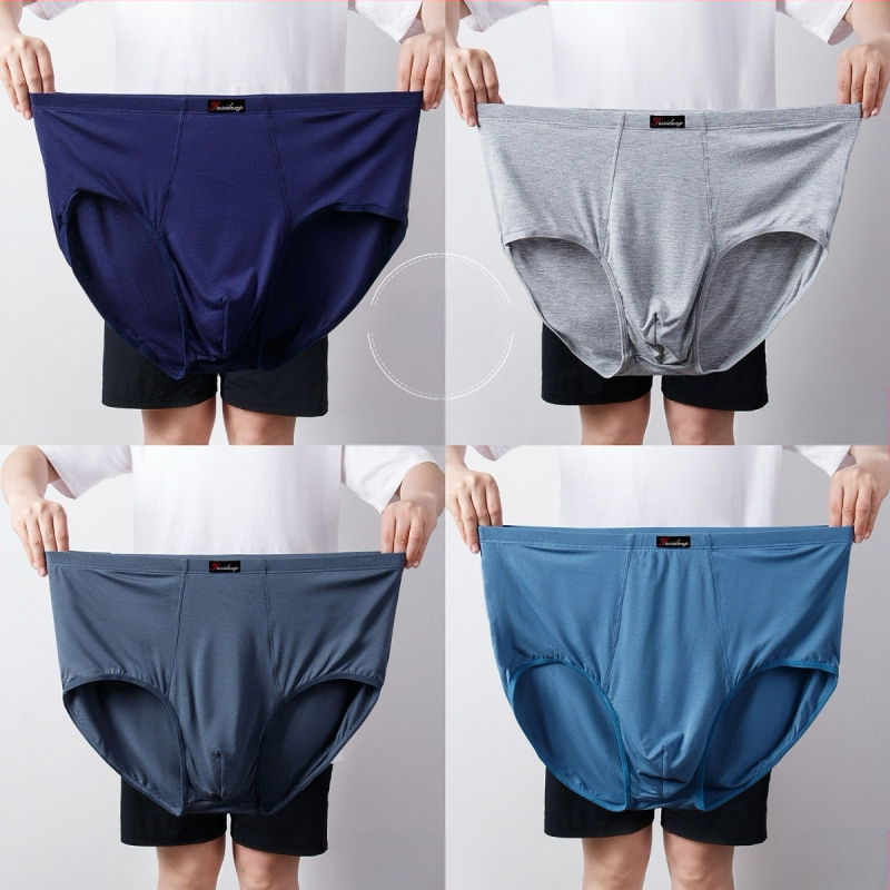 Ανδρικά Εσώρουχα Modal Σλιπ Ανδρικά Σλιπ με Ψηλή Μέση, Χαλαρά, Μεγάλα Μεγέθη 300 Jin
