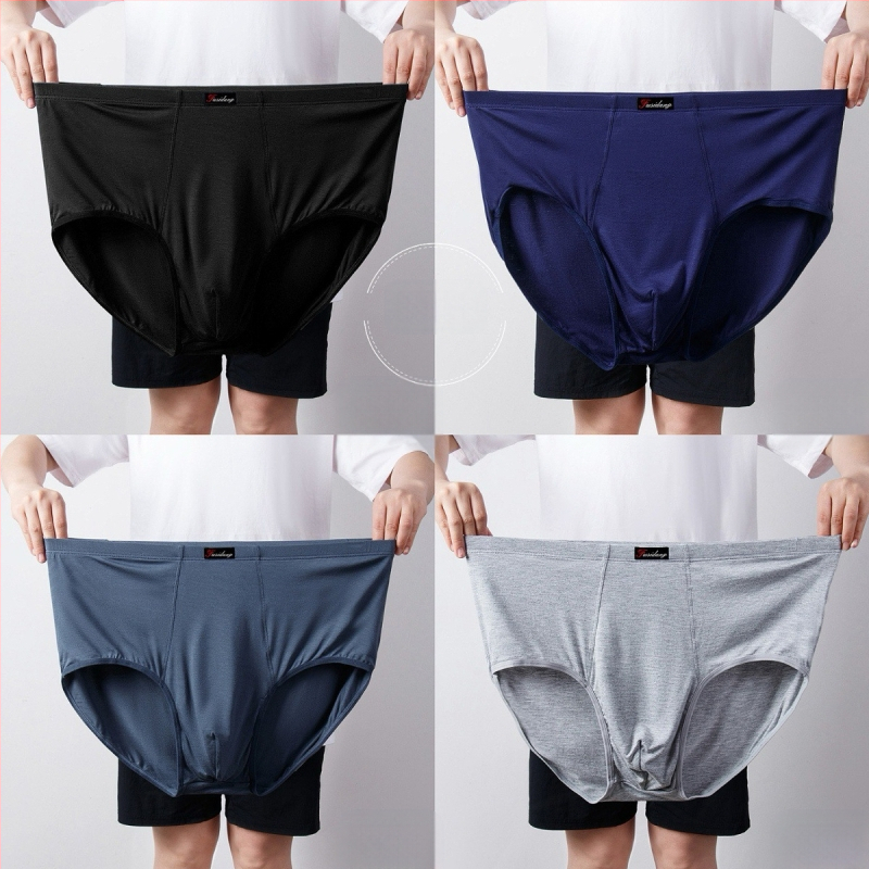 Ανδρικά Εσώρουχα Modal Σλιπ Ανδρικά Σλιπ με Ψηλή Μέση, Χαλαρά, Μεγάλα Μεγέθη 300 Jin