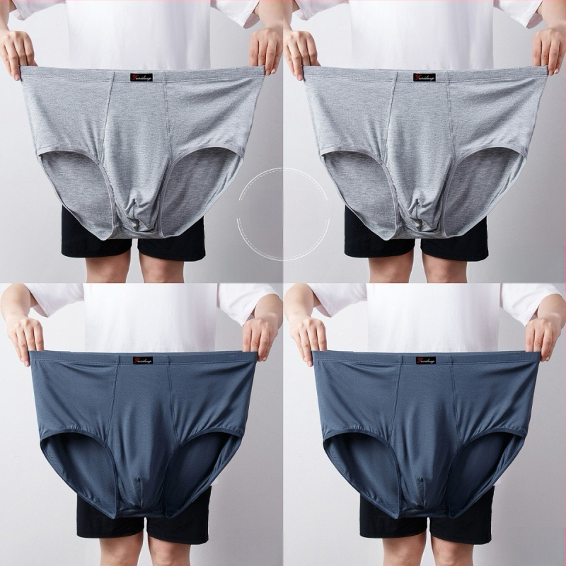 Ανδρικά Εσώρουχα Modal Σλιπ Ανδρικά Σλιπ με Ψηλή Μέση, Χαλαρά, Μεγάλα Μεγέθη 300 Jin