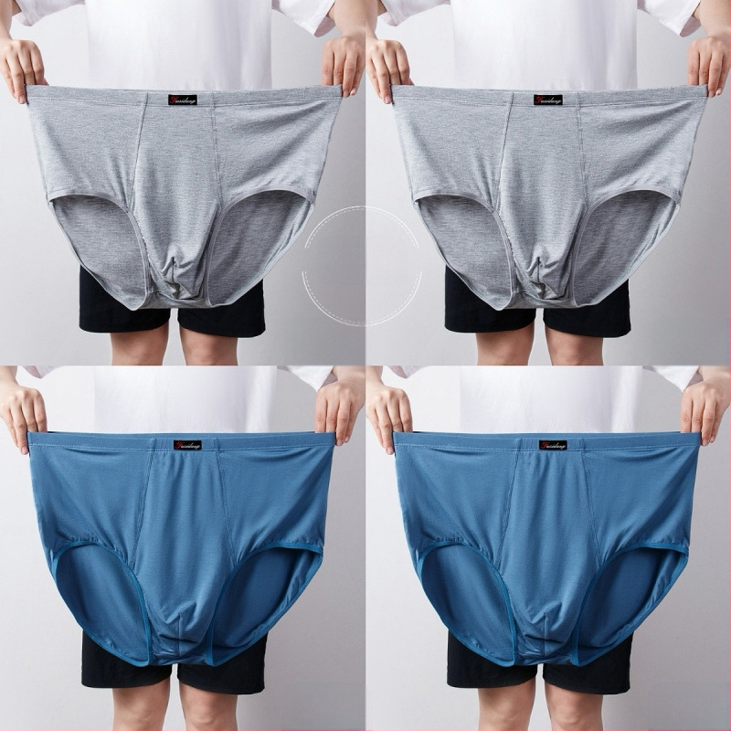 Ανδρικά Εσώρουχα Modal Σλιπ Ανδρικά Σλιπ με Ψηλή Μέση, Χαλαρά, Μεγάλα Μεγέθη 300 Jin