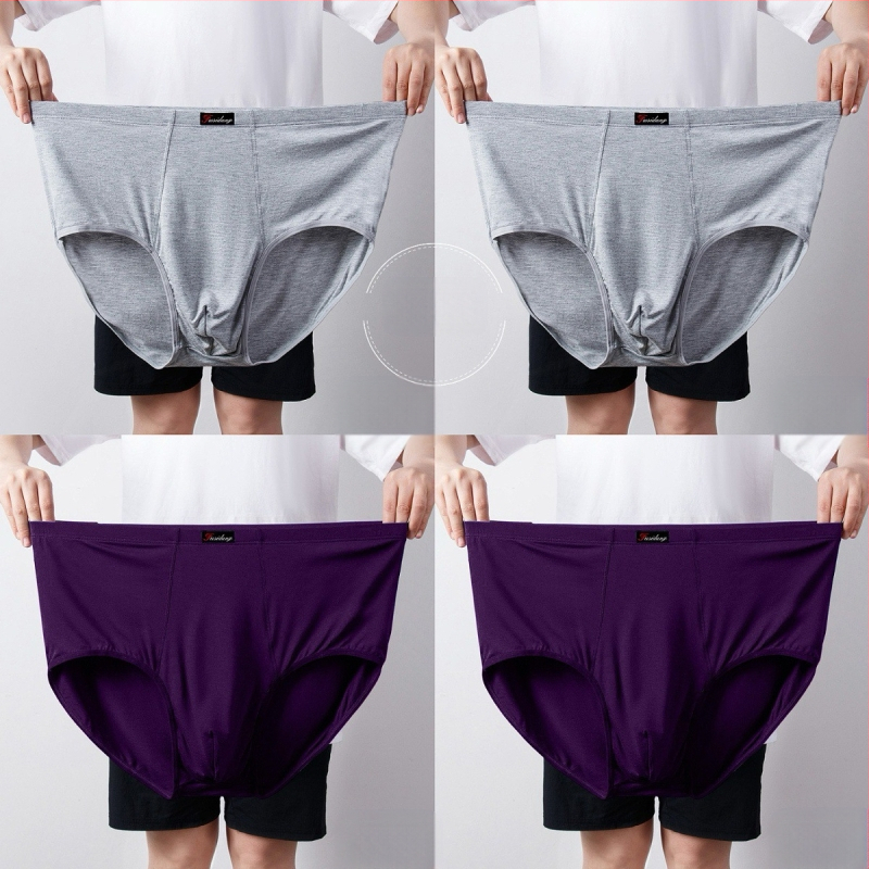 Ανδρικά Εσώρουχα Modal Σλιπ Ανδρικά Σλιπ με Ψηλή Μέση, Χαλαρά, Μεγάλα Μεγέθη 300 Jin